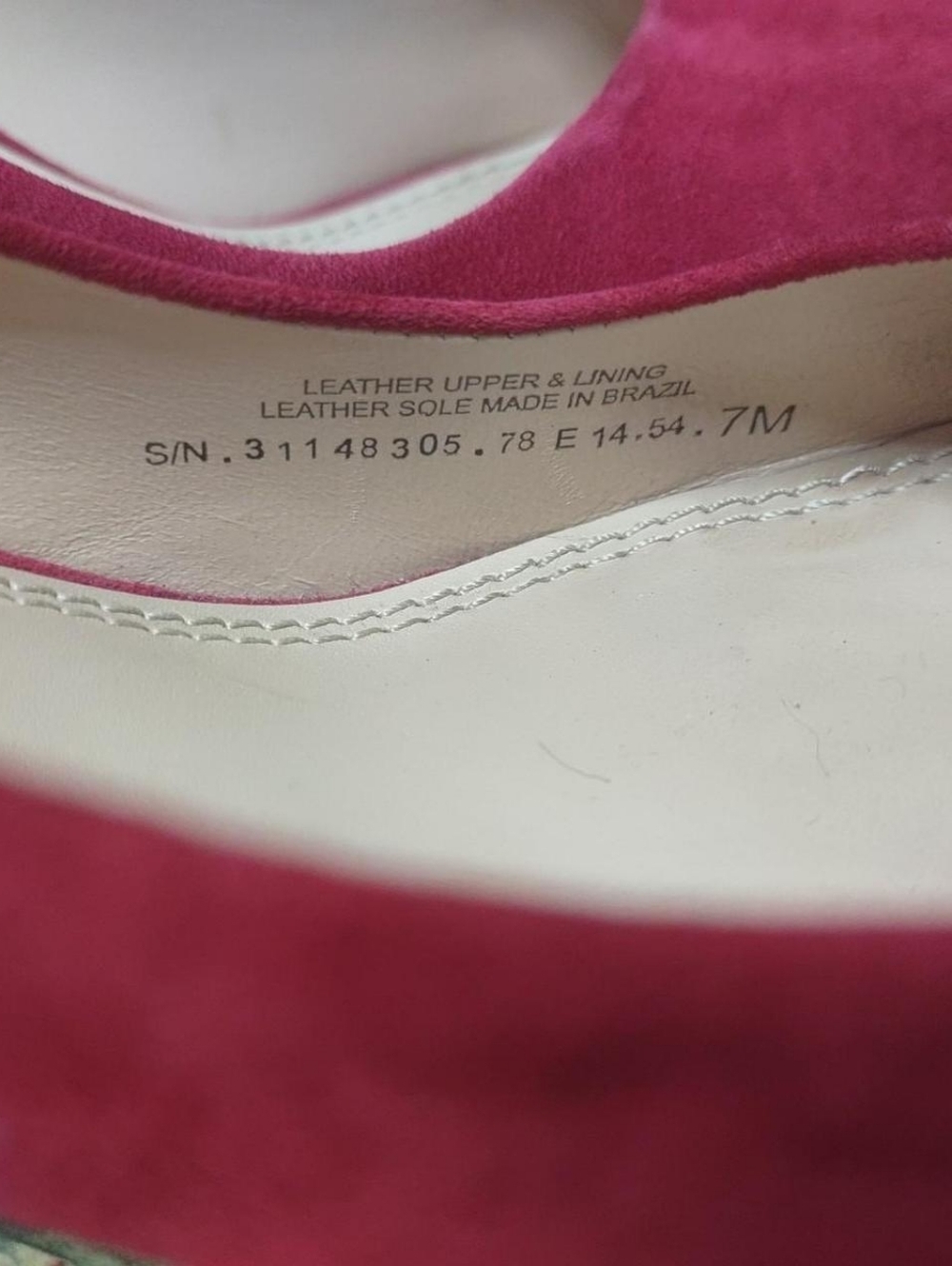 Tory Burch Red Suede Pointed-Toe Pump Classic High Heels Size 7M - Picture 11 of 14